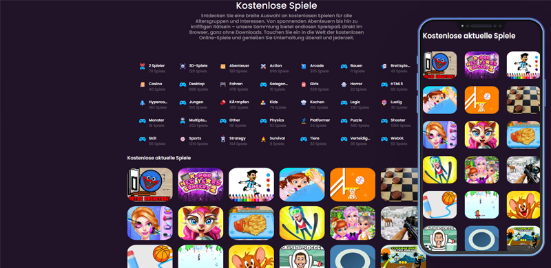 Sipsi – HTML5-Spiel-Website